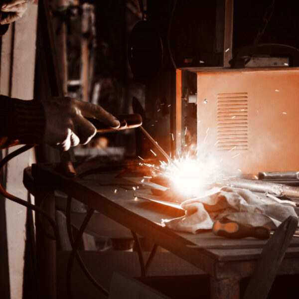 man-welding-old-shovel-close-up